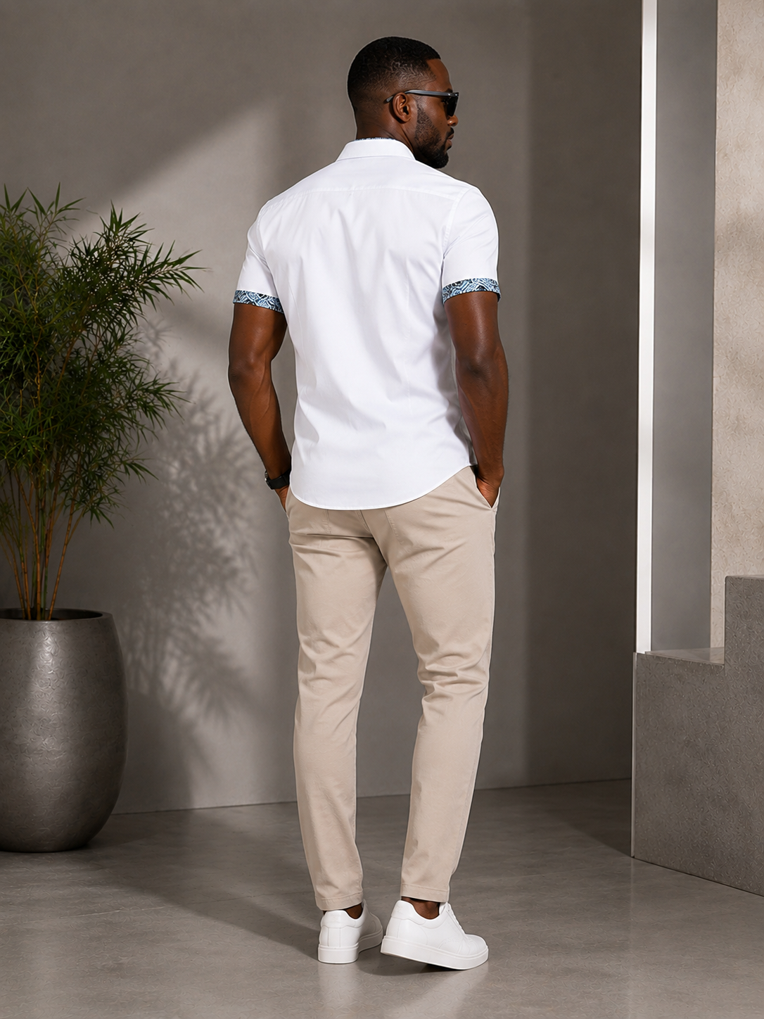 Chemise Homme Élégance Contrastée