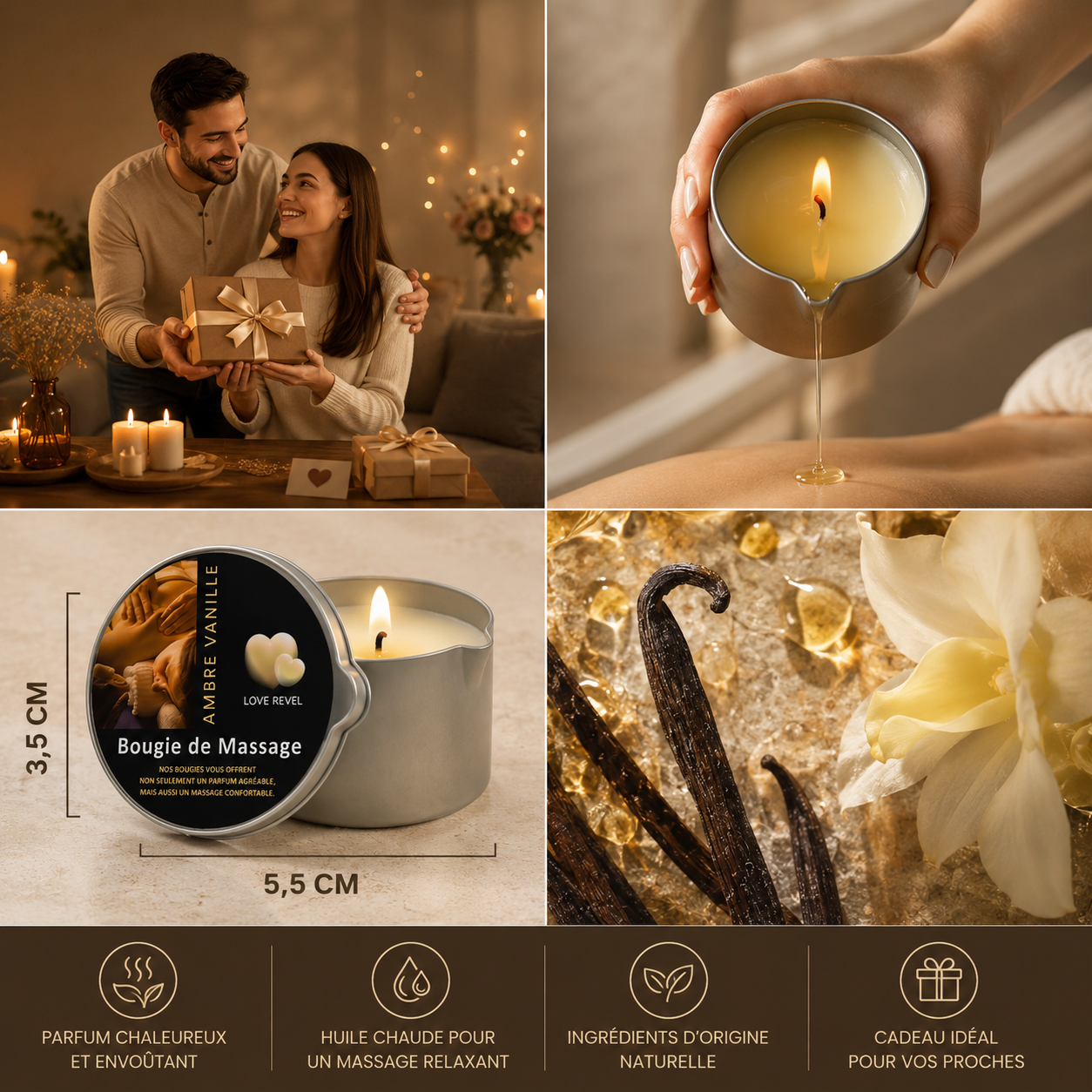 Bougie de Massage Parfumée