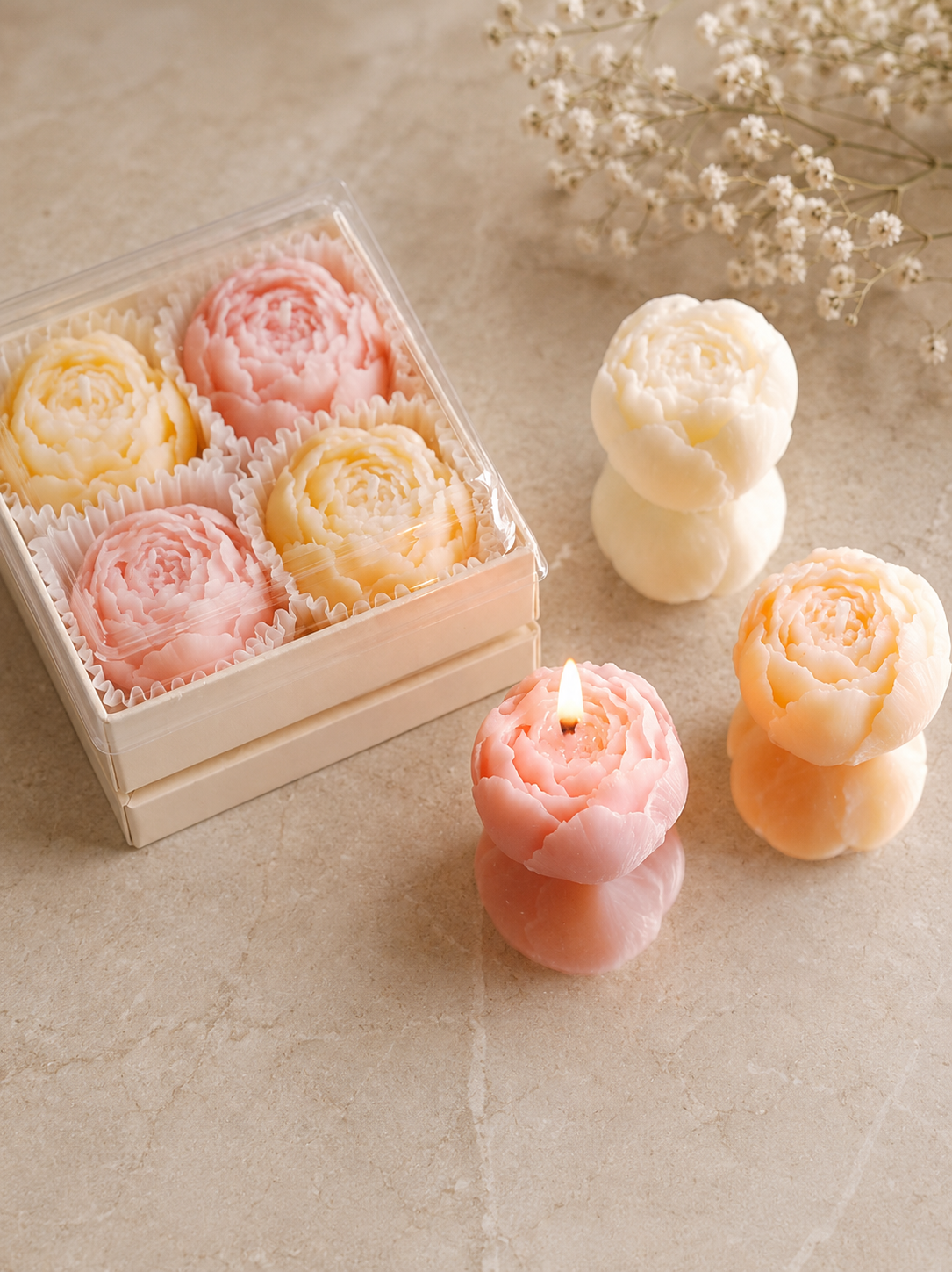 Bougies Florales Artisanales