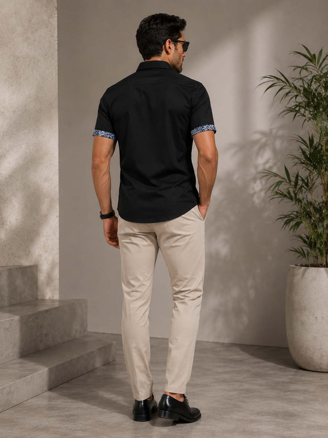 Chemise Homme Élégance Contrastée