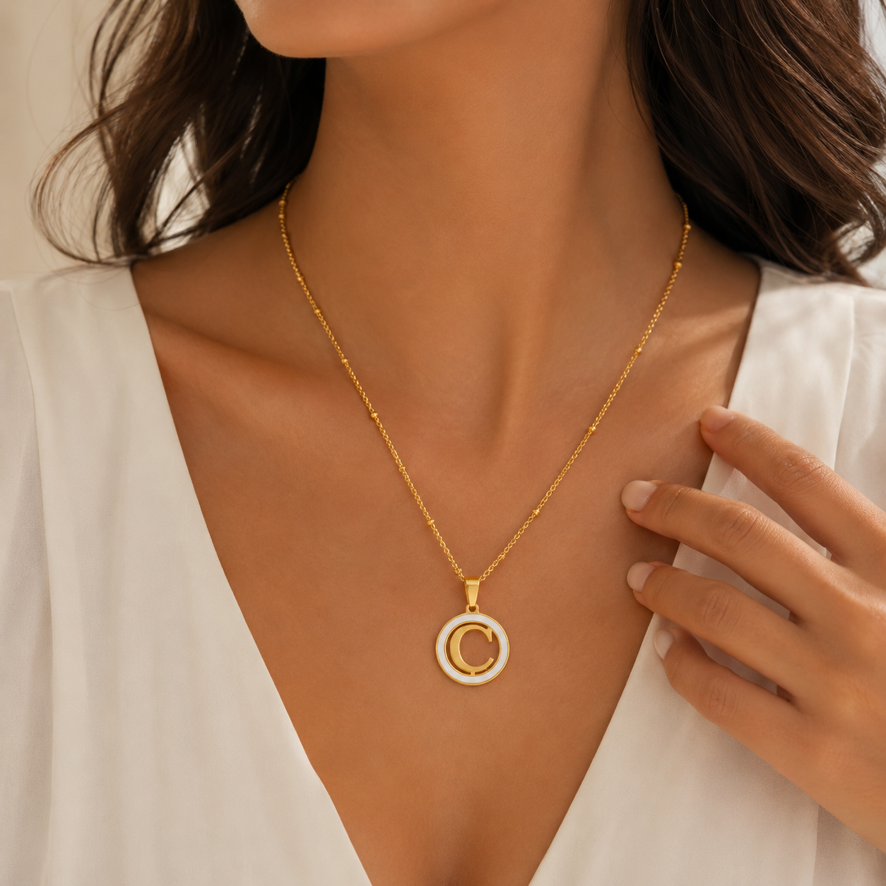 Collier Initiale Élégance