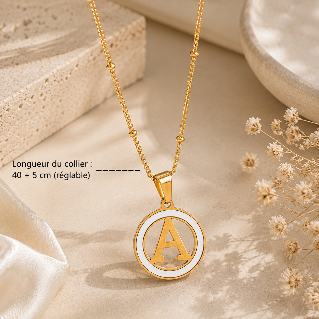 Collier Initiale Élégance