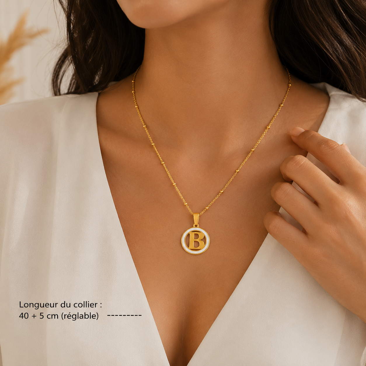 Collier Initiale Élégance