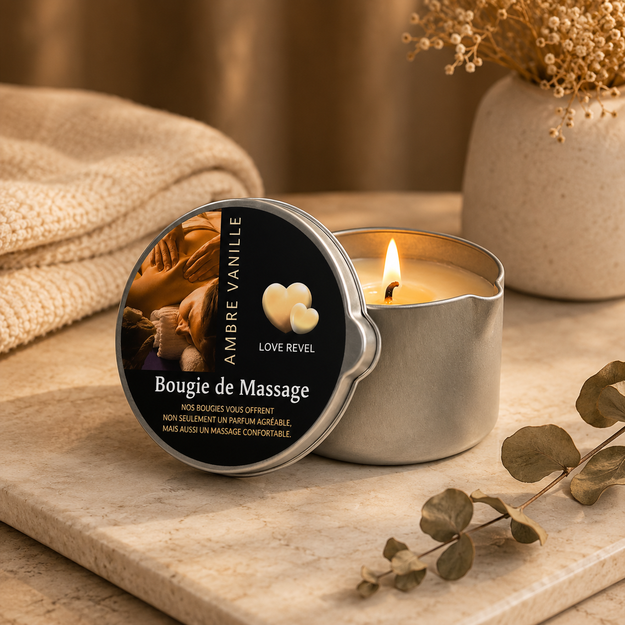 Bougie de Massage Parfumée