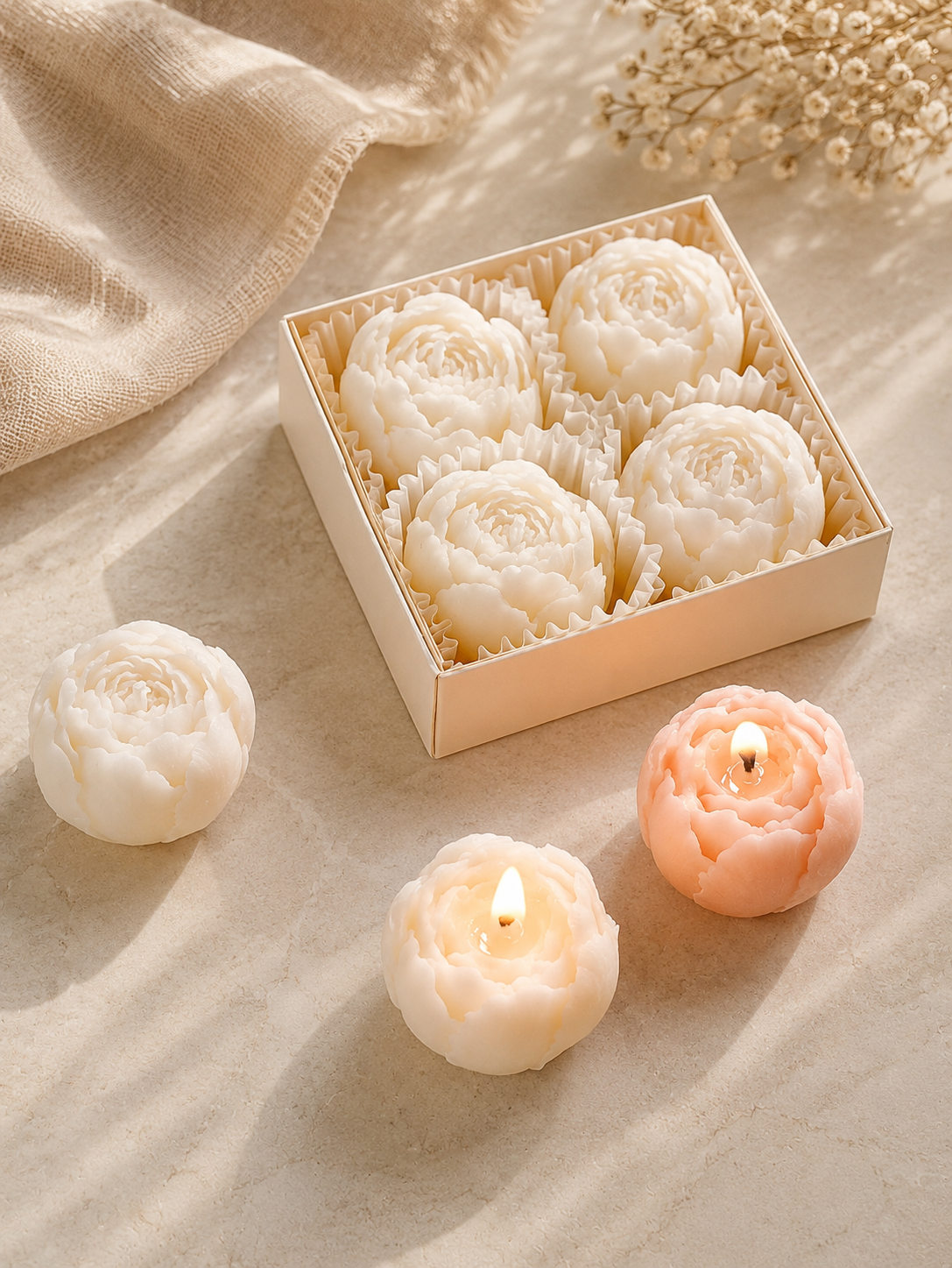Bougies Florales Artisanales