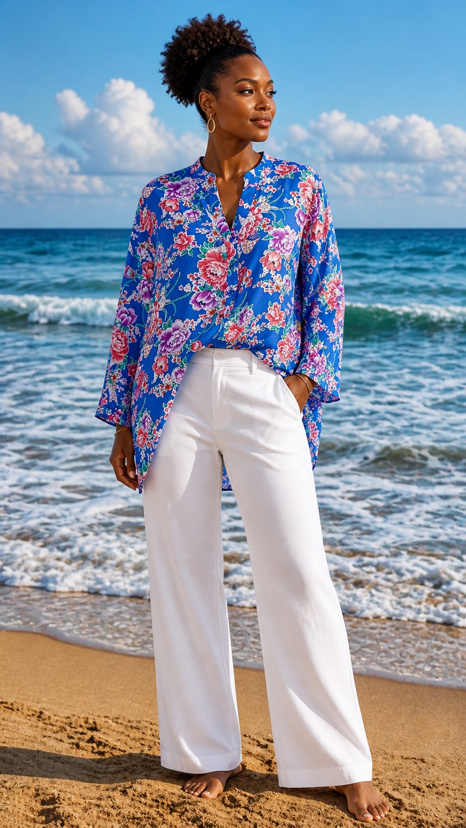 Blouse “Évasion Florale”