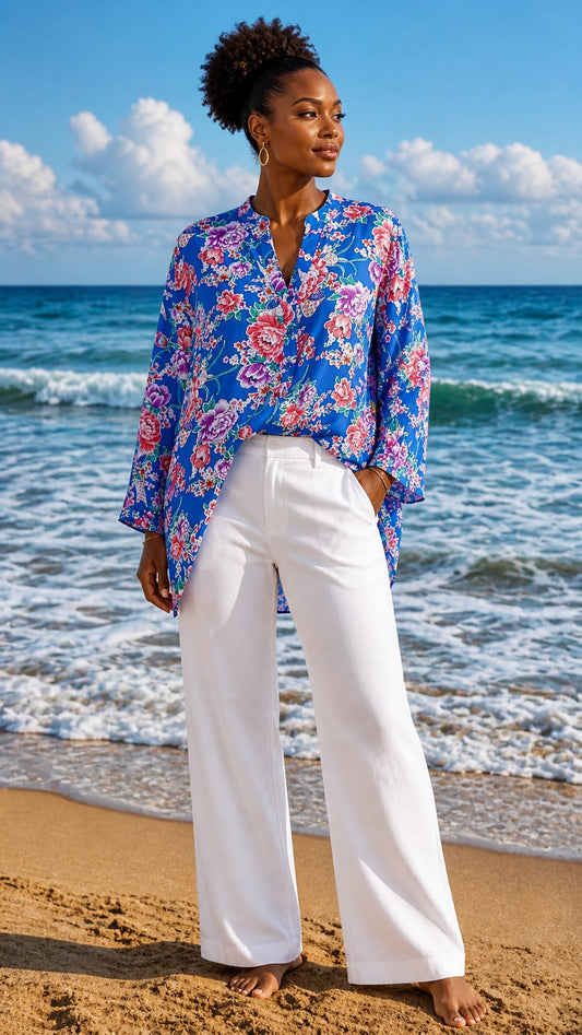 Blouse “Évasion Florale”