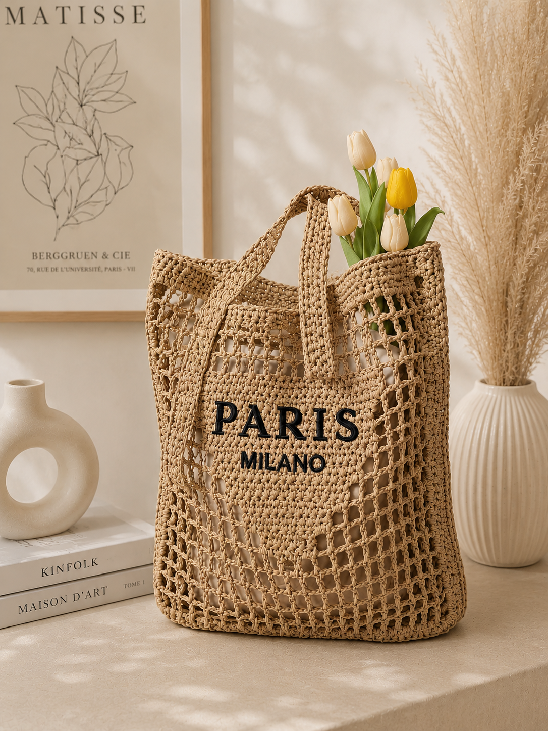 Sac Cabas Crochet Paris Milano