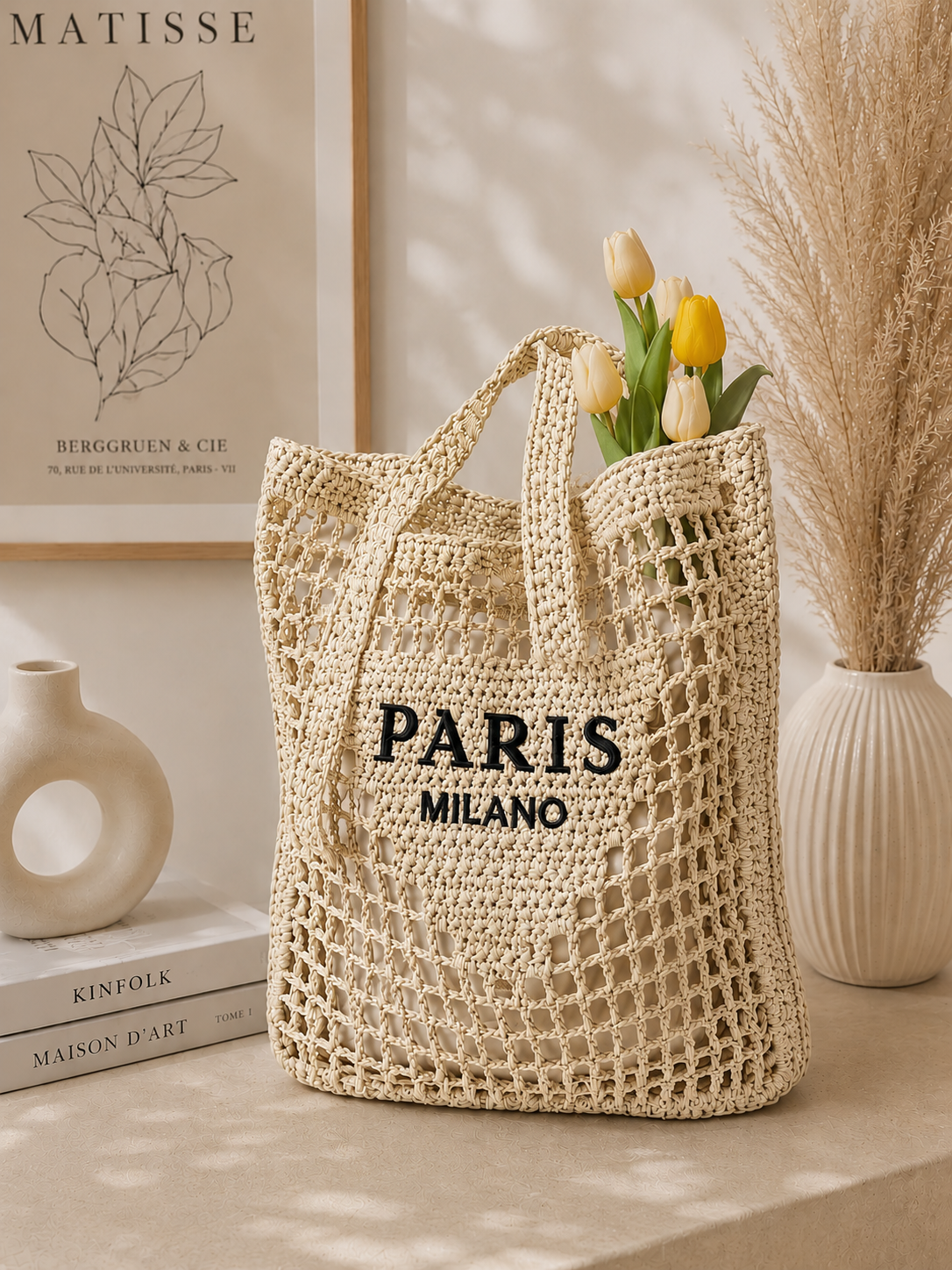 Sac Cabas Crochet Paris Milano