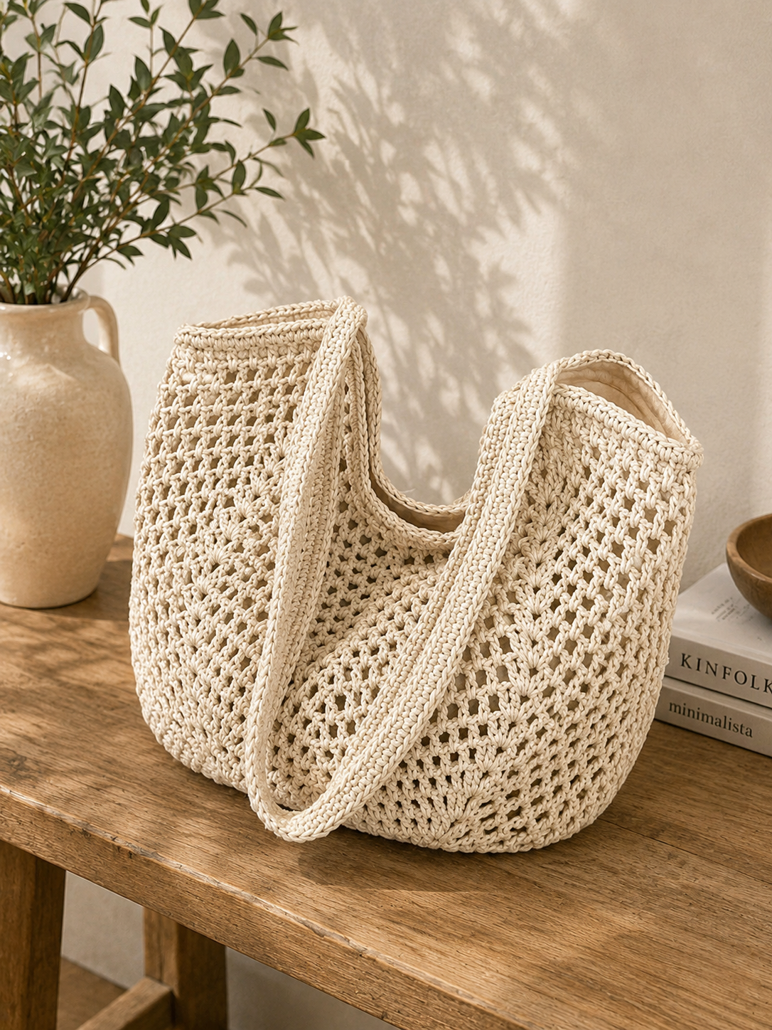 Sac Cabas Crochet Bohème
