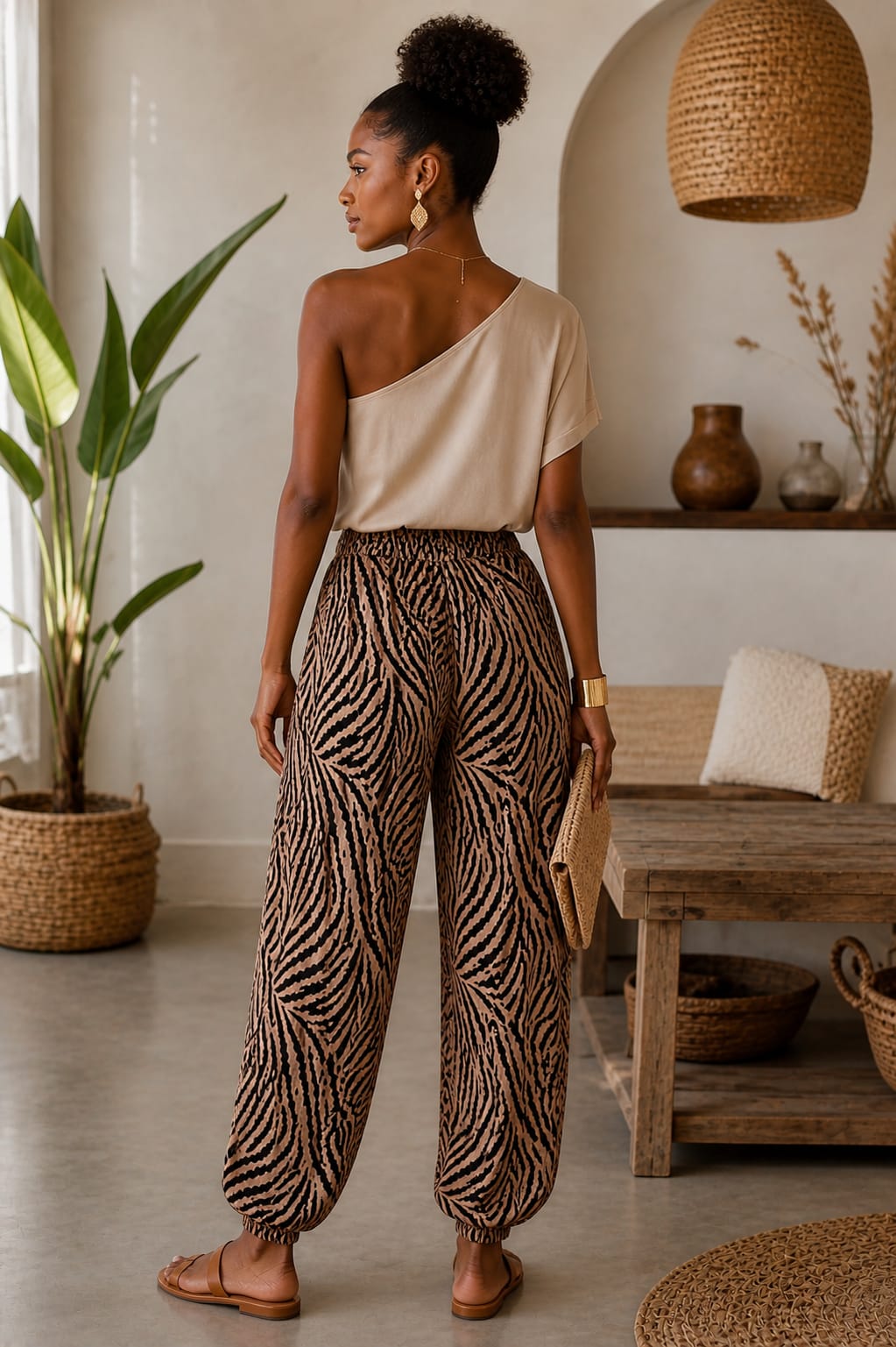 Pantalon "Zèbre Bohème"