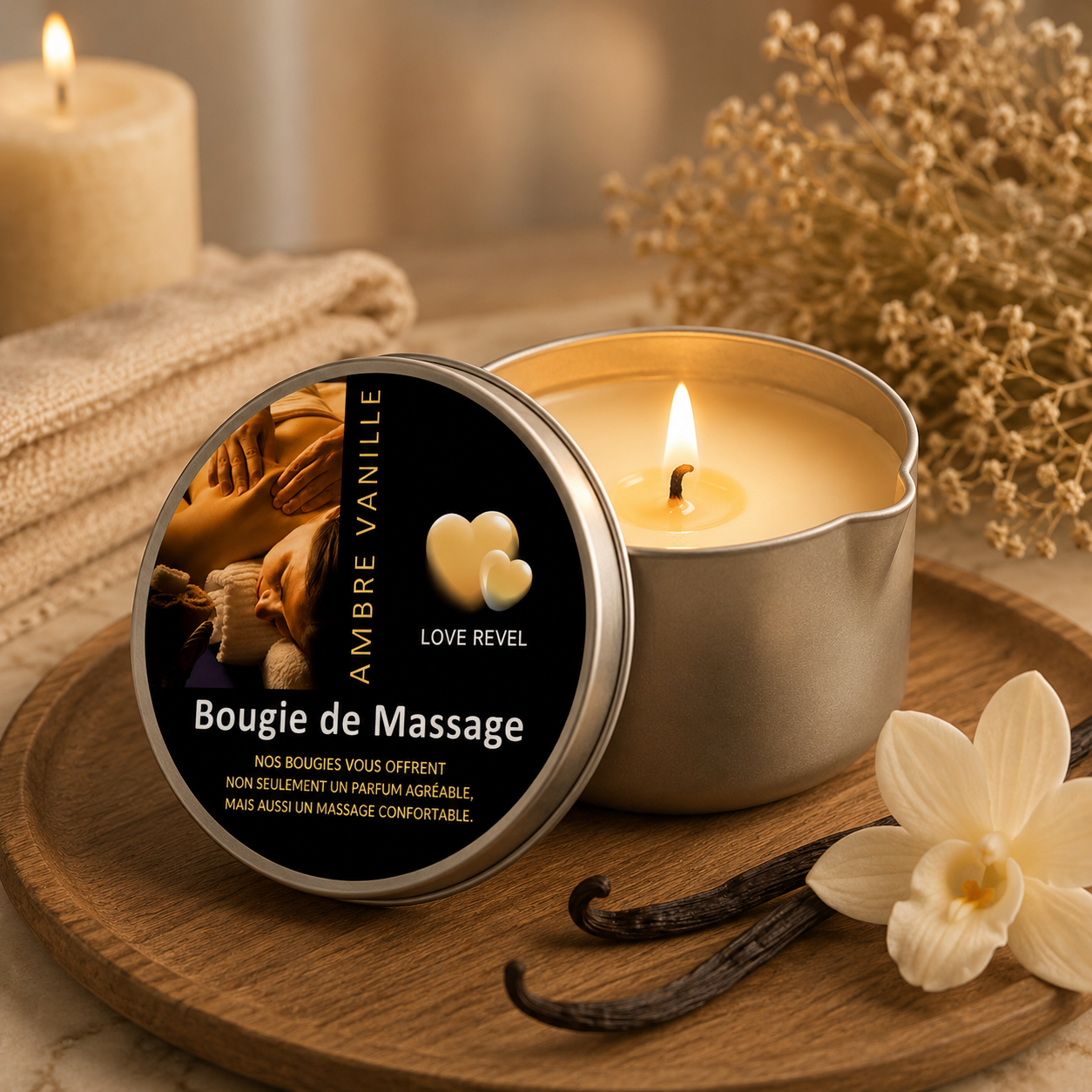 Bougie de Massage Parfumée