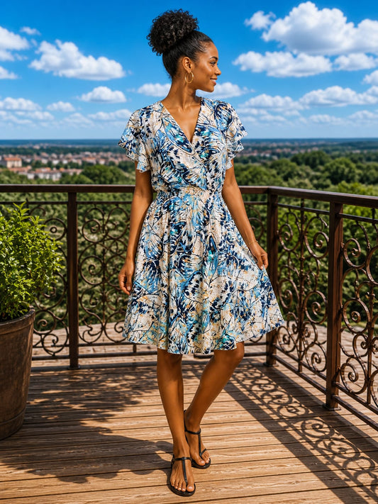 Robe “Éclat Azur”