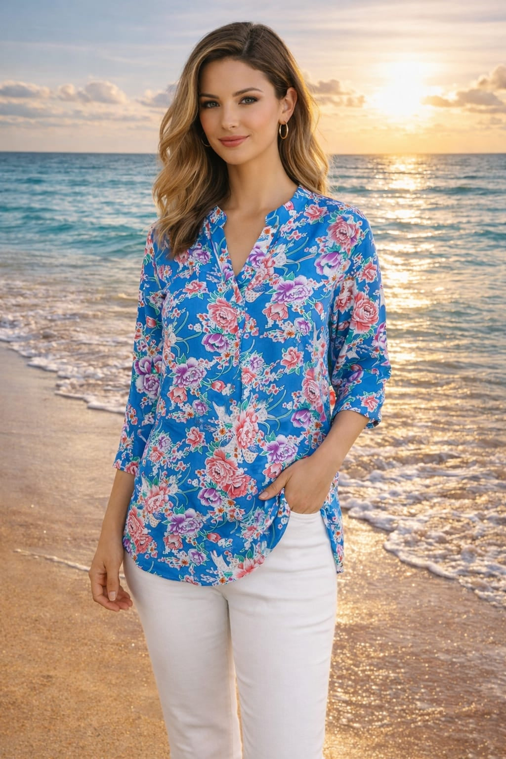 Blouse “Évasion Florale”