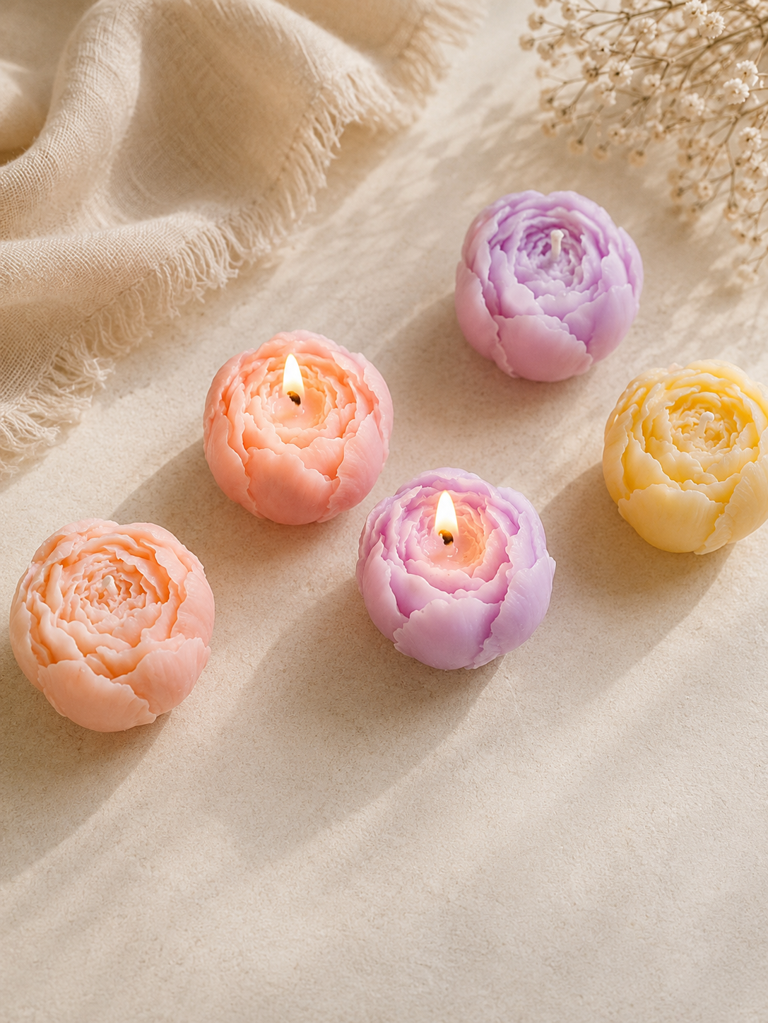 Bougies Florales Artisanales