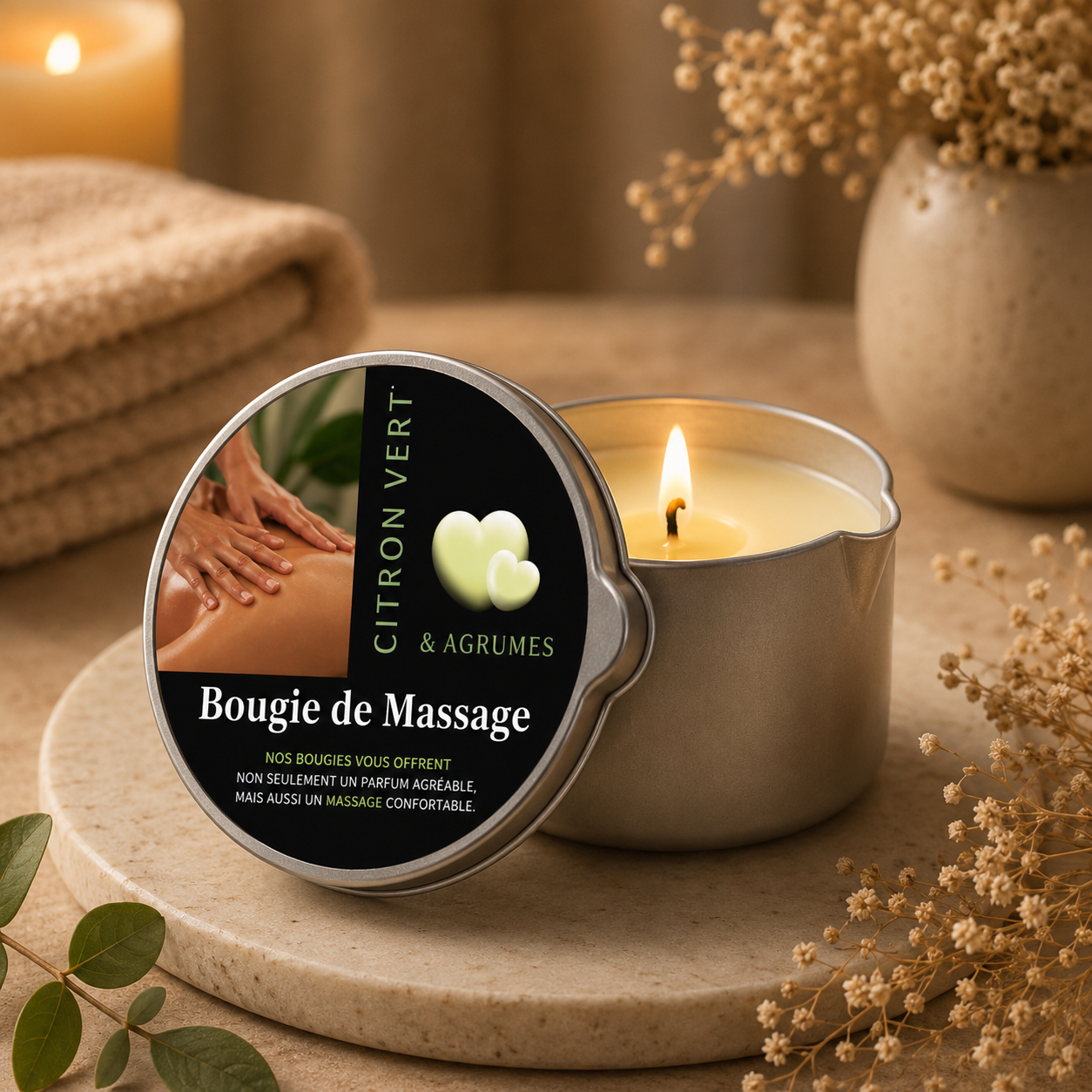 Bougie de Massage Parfumée