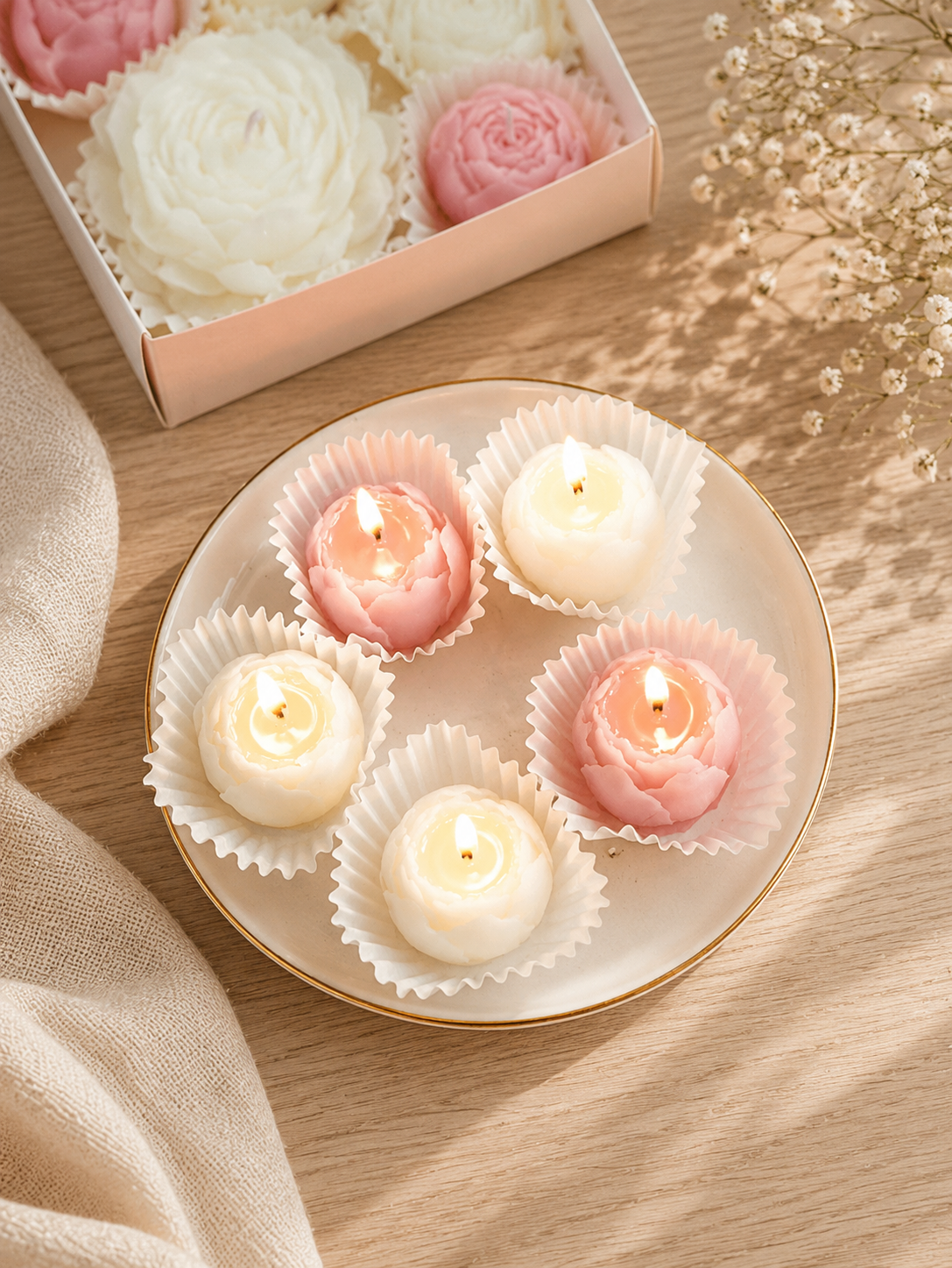 Bougies Florales Artisanales