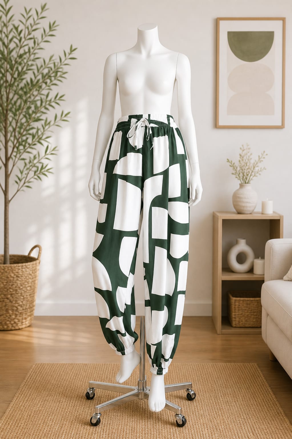 Pantalon 'Élégance Graphique"