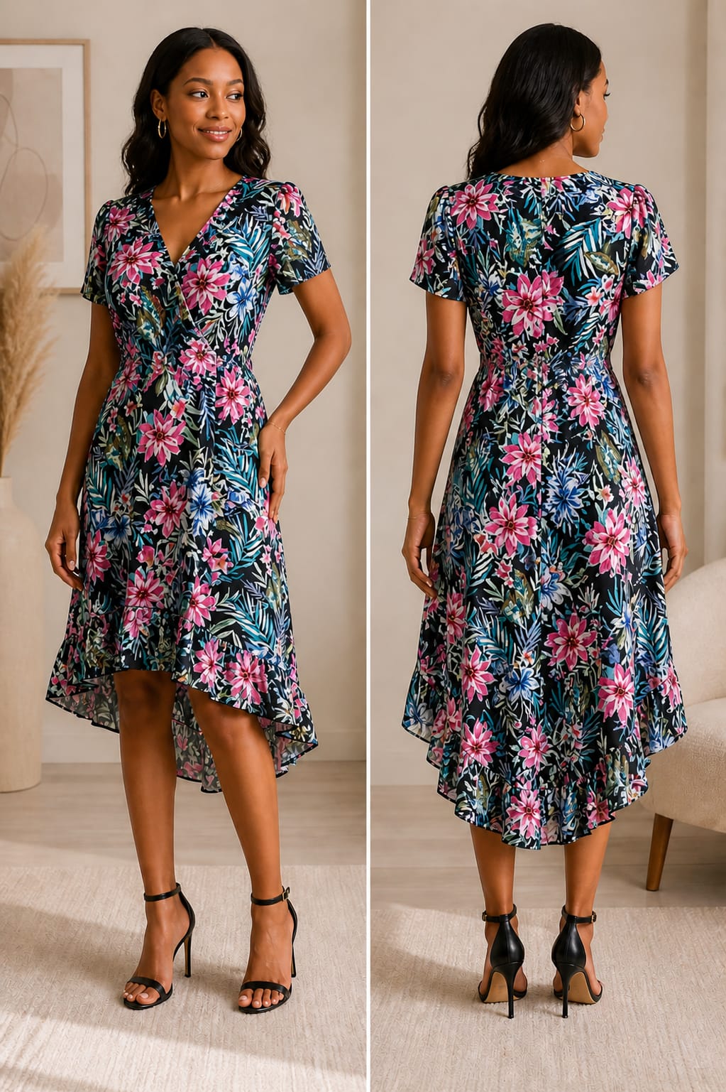 Robe “Élégance Tropicale”