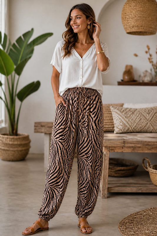 Pantalon "Zèbre Bohème"